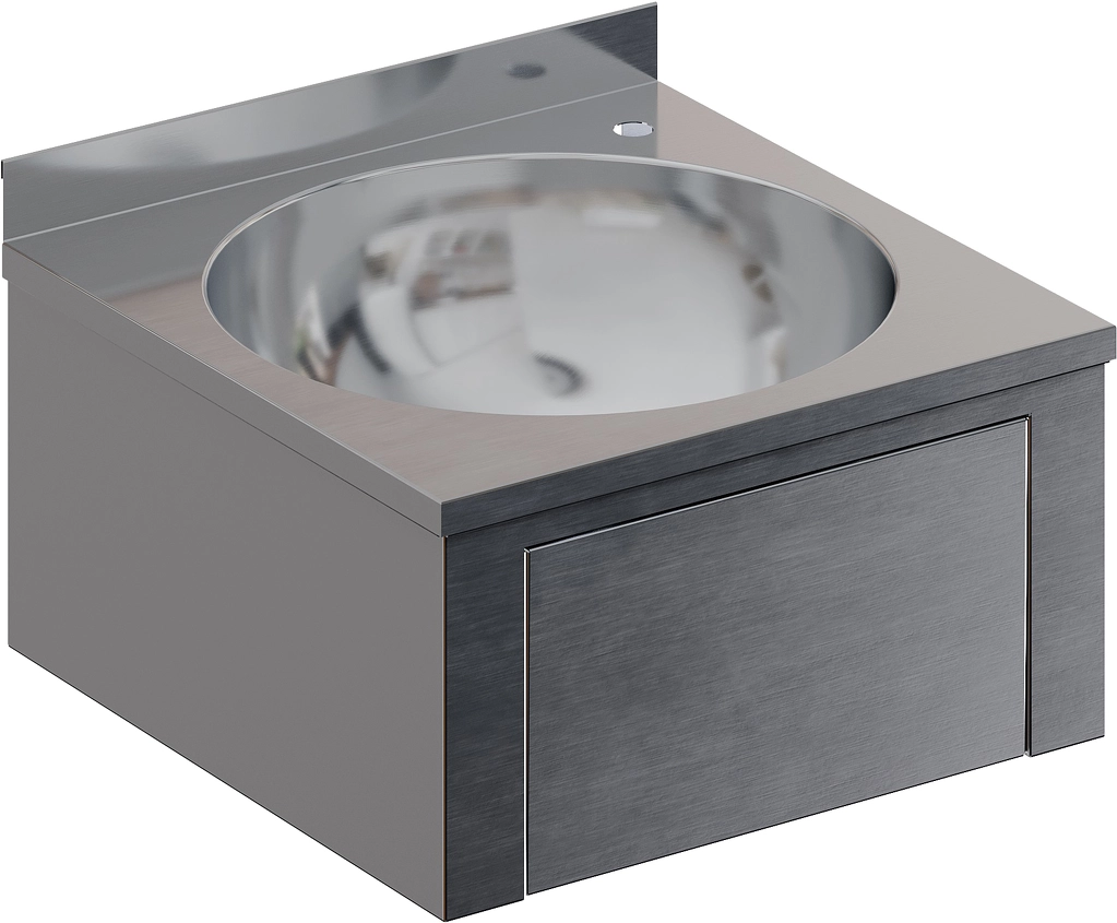 Рукомойник настенный коленный RESTOINOX РНКXГ-40/40-Б