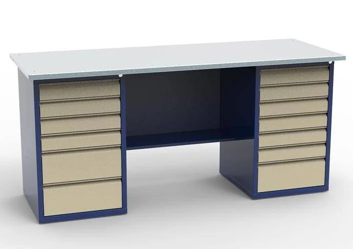 Верстак слесарный двухтумбовый СВ-2Т.06.07.19