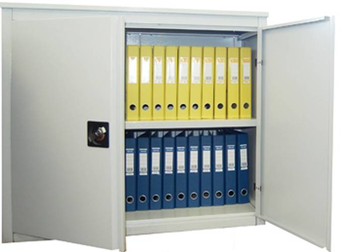 Металлический шкаф архивный ALR-8810 усиленный, 880x1000x450 антресоль для хранения документов