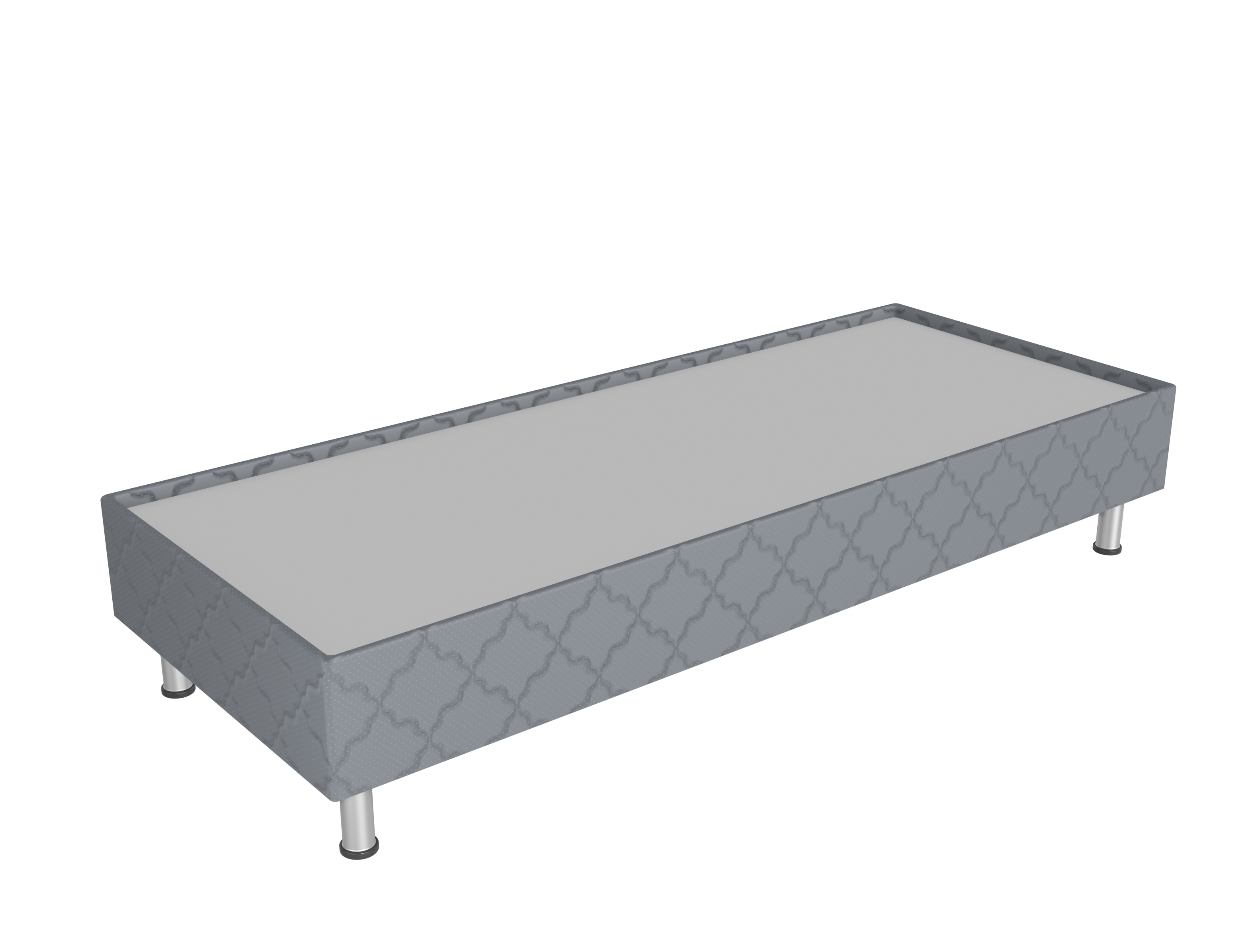 Spring box кровать — СБ-200/90 серый (2000х900х380 мм) основание для гостиницы