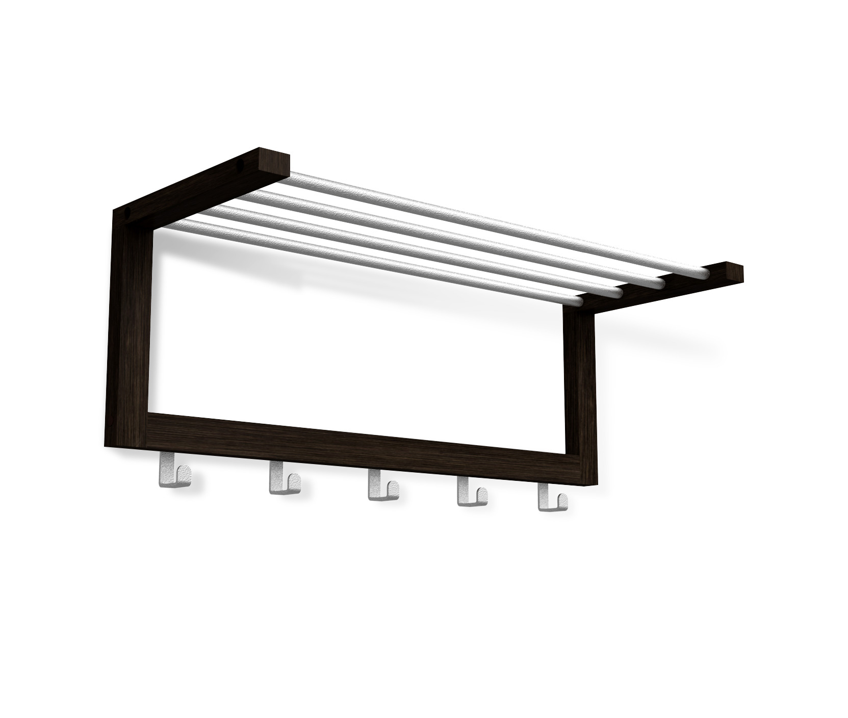 Фото - вешалка навесная из массива дерева альберо sht-wh4